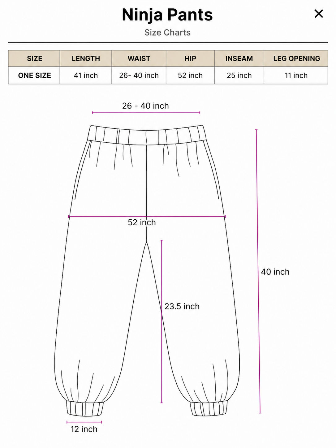 Ninja Pants